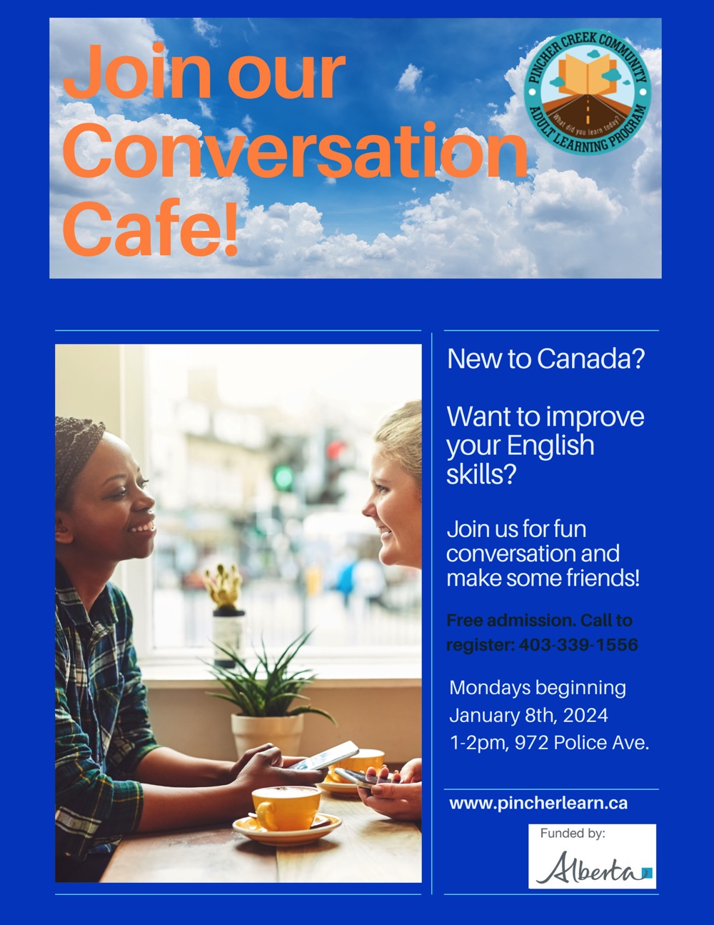 Join our Conversation Cafe 85 by 11